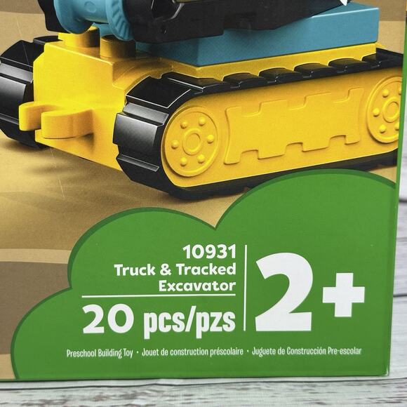 LEGO DUPLO Truck and Tracked Excavator Construction Vehicle Set 10931 New - Picture 6 of 6